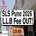 SLS Pune Releases LLB Fee Structure for Batch 2026; Fees Increased by ~4%